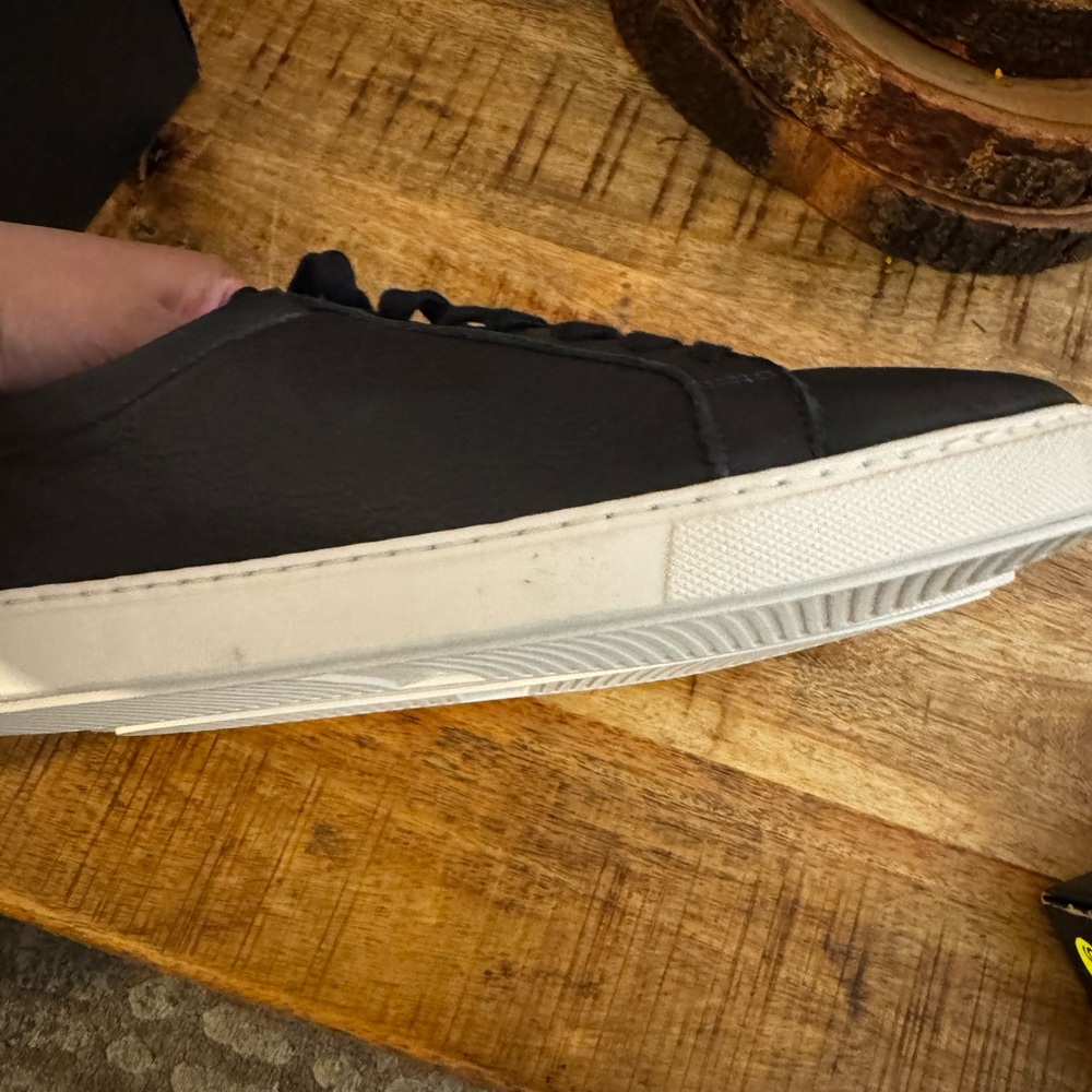 Allen Edmonds Courtside Black leather low top Men's Sneakers NWT NIB 8 D - Picture 5 of 10